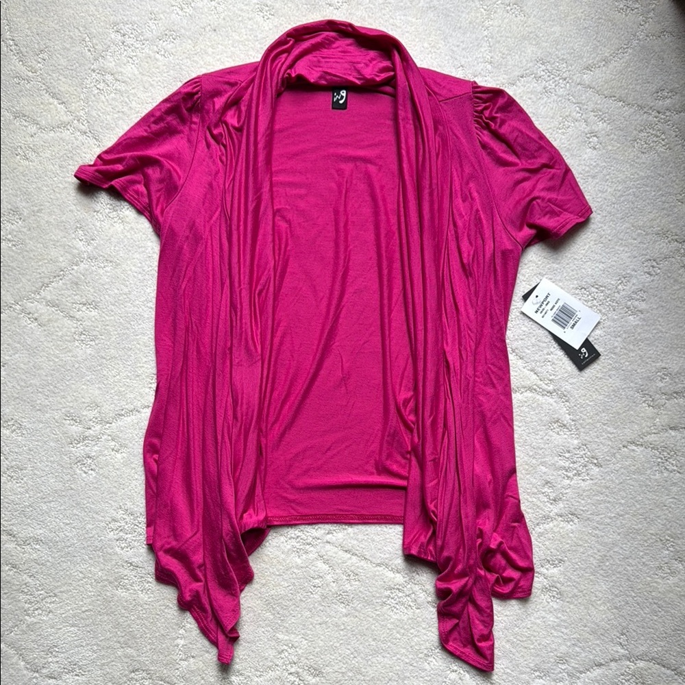 NWT Pink Short Sleeve Cardigan, Juniors Small